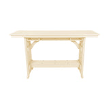 Beaver Dam Seabreak 72" Mission Rail Bar Table