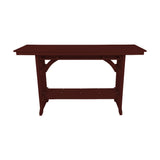 Beaver Dam Seabreak 72" Mission Rail Bar Table
