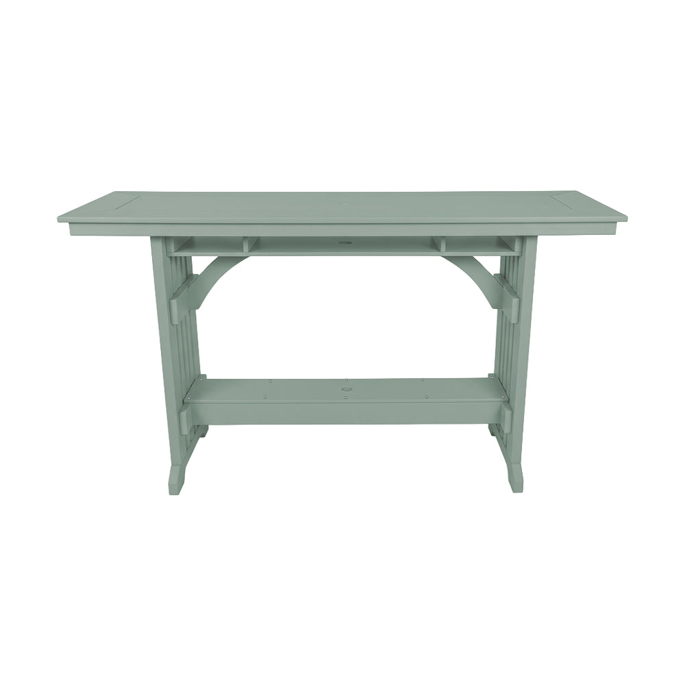 Beaver Dam Seabreak 72" Mission Rail Bar Table