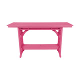 Beaver Dam Seabreak 72" Mission Rail Bar Table
