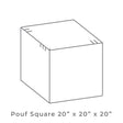 Berlin Gardens 20" x 20" Square Pouf - LSP2020 