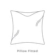 Berlin Gardens 24" x 24 Throw Pillow Fitted Feather - LFTDFTP2424 