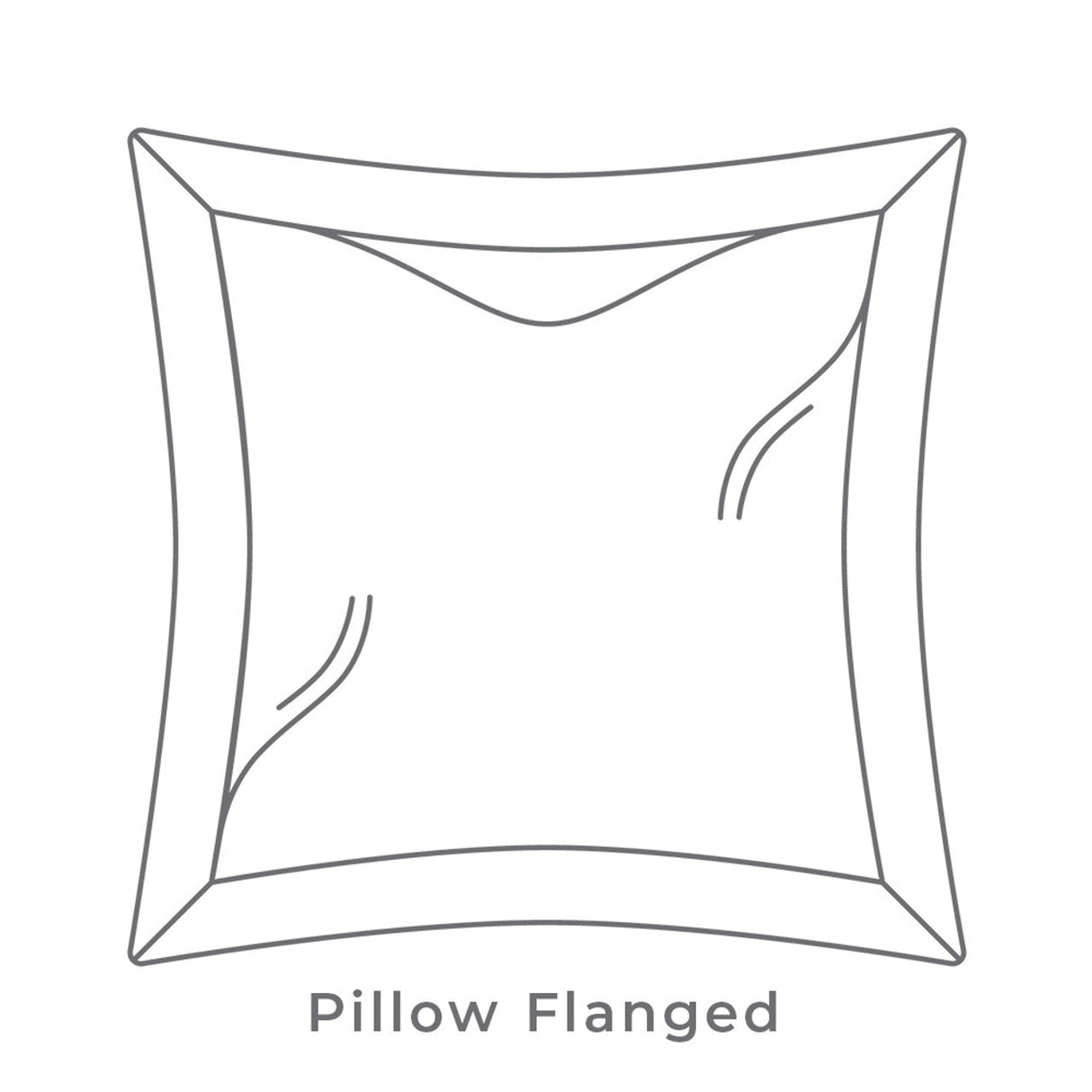 Berlin Gardens 24" x 24 Throw Pillow Flanged Fiber - LFLFTP2424 