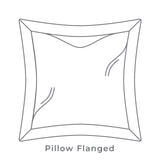 Berlin Gardens 24" x 24 Throw Pillow Flanged Fiber - LFLFTP2424 