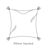 Berlin Gardens 24" x 24" Throw Pillow Tasseled Feather - LTDFTP2424 