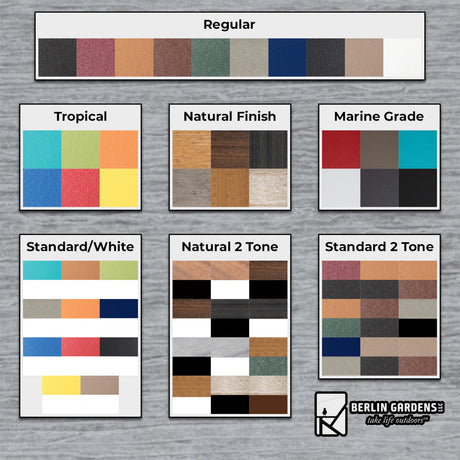 Berlin Gardens 44" x 72" Rectangular Fire Table Cover - FTC4472 1