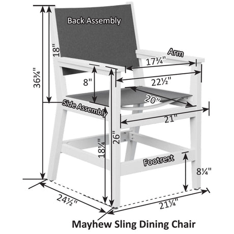 Berlin Gardens 7 Piece Garden Classic Mayhew Dining Collection 