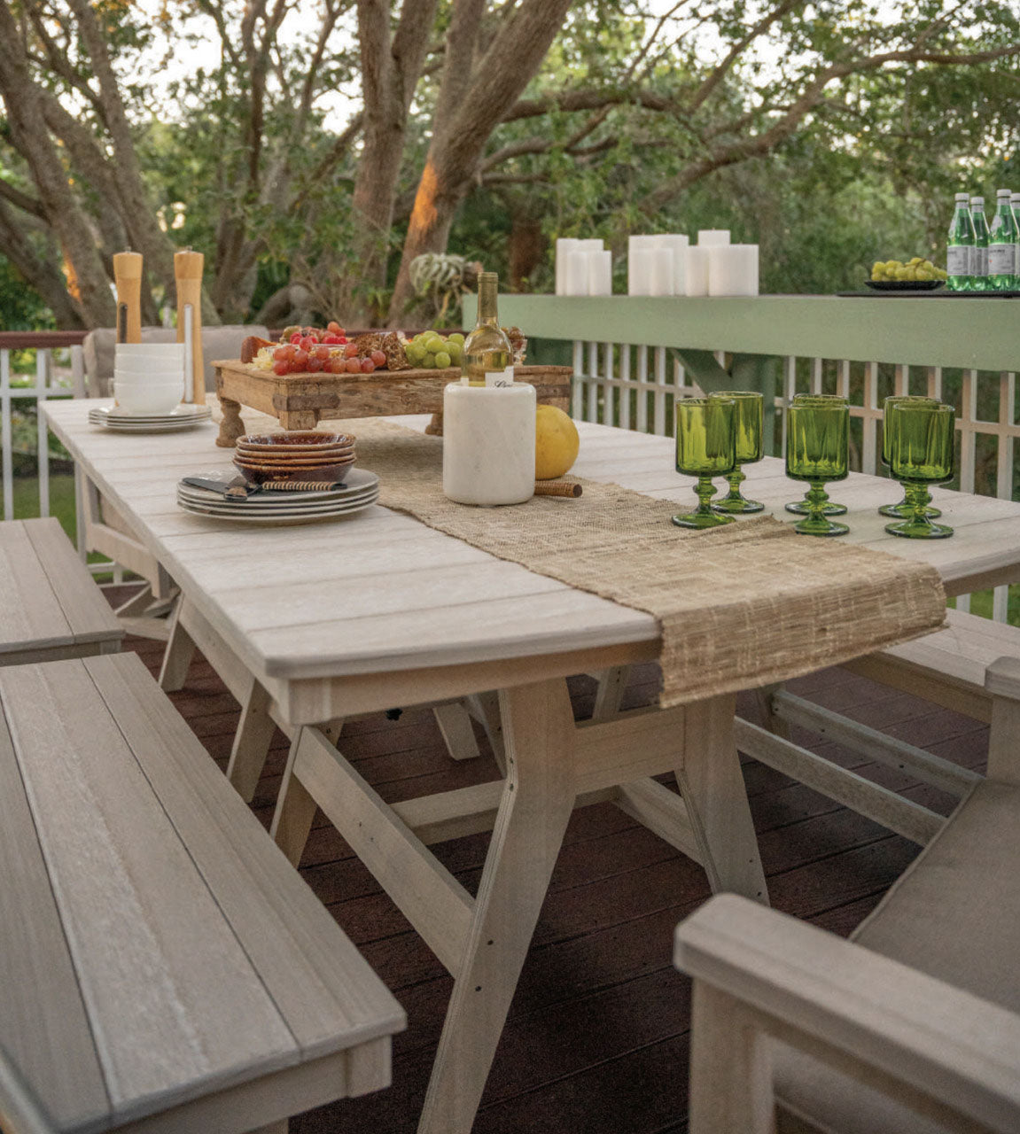 Berlin Gardens 7 Piece Harbor Mayhew Dining Collection 1