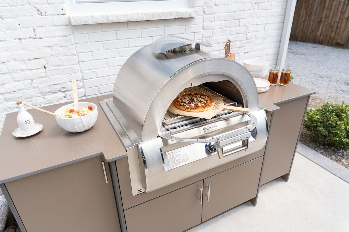 Berlin Gardens Agora 108" Outdoor Kitchen with Fire Magic Grill 12