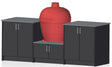 Berlin Gardens Agora 110" Outdoor Kitchen with Kamado Grill 