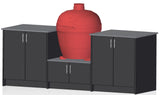 Berlin Gardens Agora 110" Outdoor Kitchen with Kamado Grill 