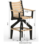 Berlin Gardens Bristol Swivel XT Chair - BSXTC2049 2