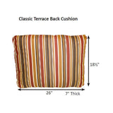 Berlin Gardens Classic Terrace Back Cushion - CTBC2520 2