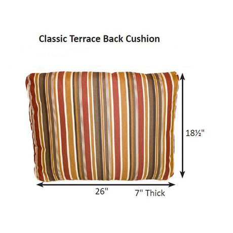Berlin Gardens Classic Terrace Back Cushion - CTBC2520 2