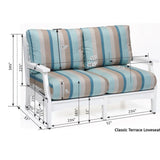 Berlin Gardens Classic Terrace Love Seat - CTL5734 3