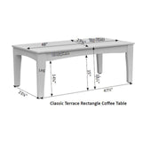 Berlin Gardens Classic Terrace Rectangle Coffee Table - CTCT4818 2