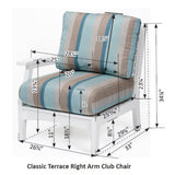Berlin Gardens Classic Terrace Right Arm Club Chair - CTRSC2934 2