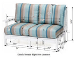 Berlin Gardens Classic Terrace Right Arm Loveseat - CTRSL5334 2
