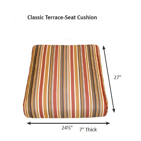 Berlin Gardens Classic Terrace Seat Cushion - CTSC2526 2