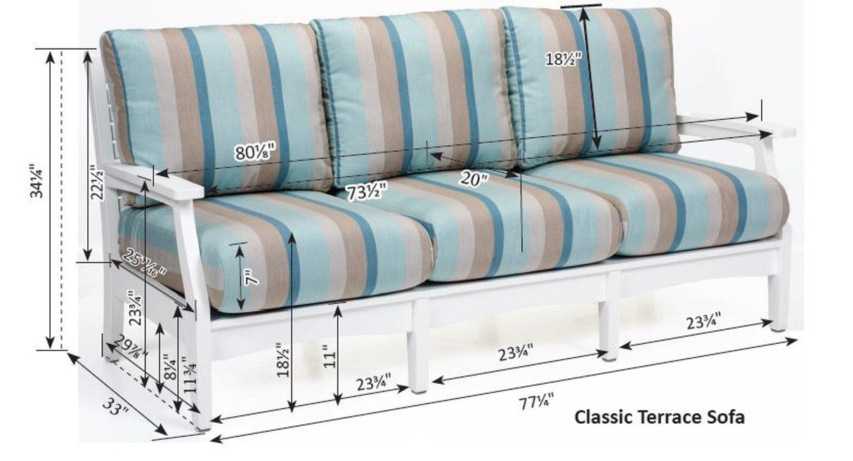 Berlin Gardens Classic Terrace Sofa - CTS8034 2