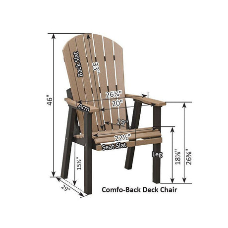 Berlin Gardens Comfo-Back Deck Chair - PCTC2400 2