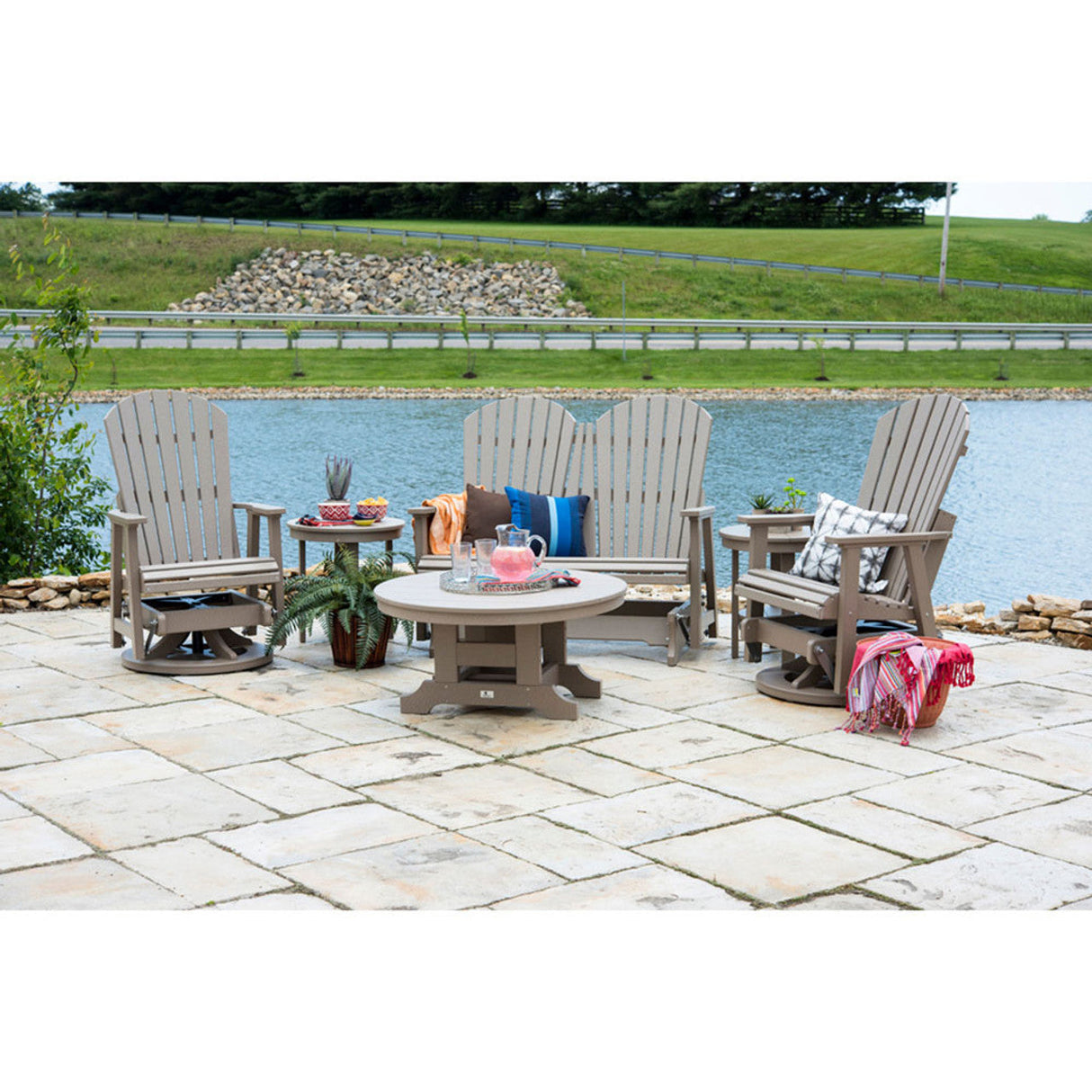 Berlin Gardens Comfo-Back Swivel Glider - PCSG2644 2