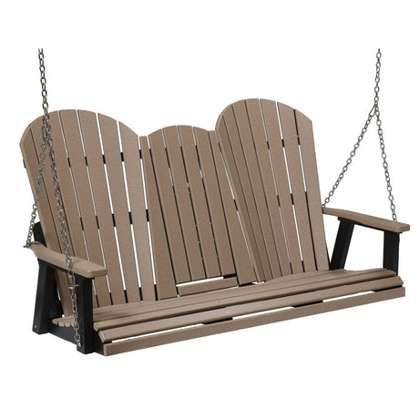 Berlin Gardens Comfo-Back Three Seat Swing w/Console (Zinc Chains) - PCTS6000ZC 