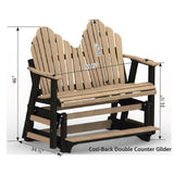 Berlin Gardens Cozi-Back Double Counter Glider - PZCG4800 2