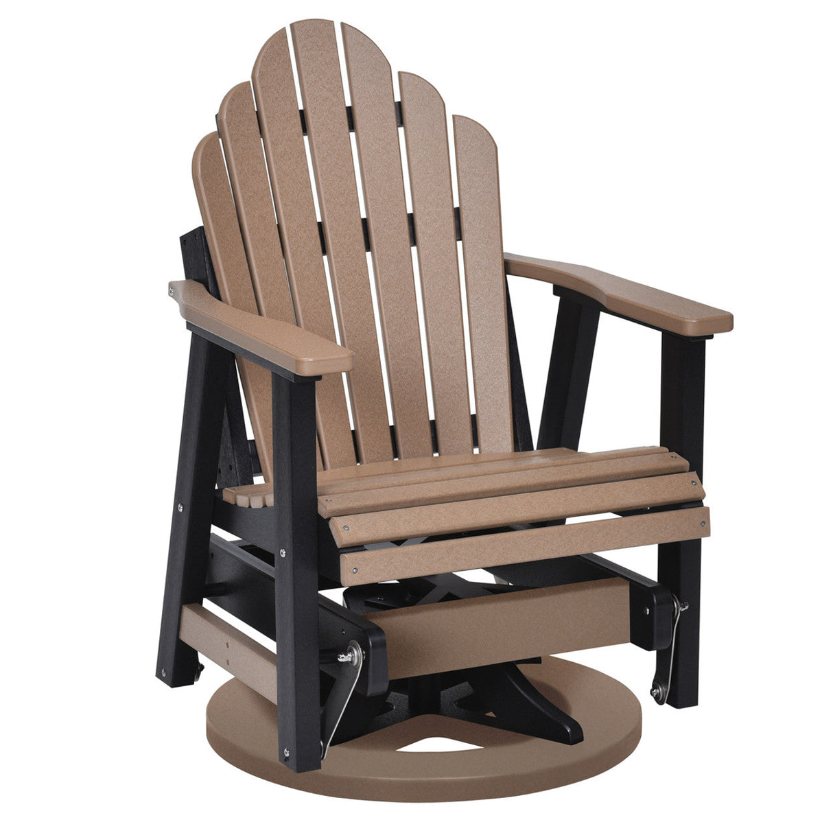 Berlin Gardens Cozi-Back Swivel Glider with Allochrome Brackets - PZSG2638AC 