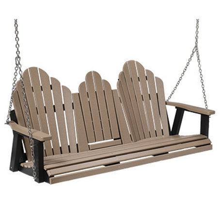 Berlin Gardens Cozi-Back Three Seat Swing w/Console (Zinc Chains) - PZTS6000ZC 