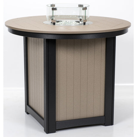 Berlin Gardens Donoma Hammered Top 44" Round Fire Table Counter - DHFT3644C 