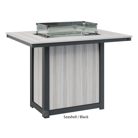 Berlin Gardens Donoma Standard Top 42" x 54" Rectangular Fire Table Bar - DRFT4254B 7