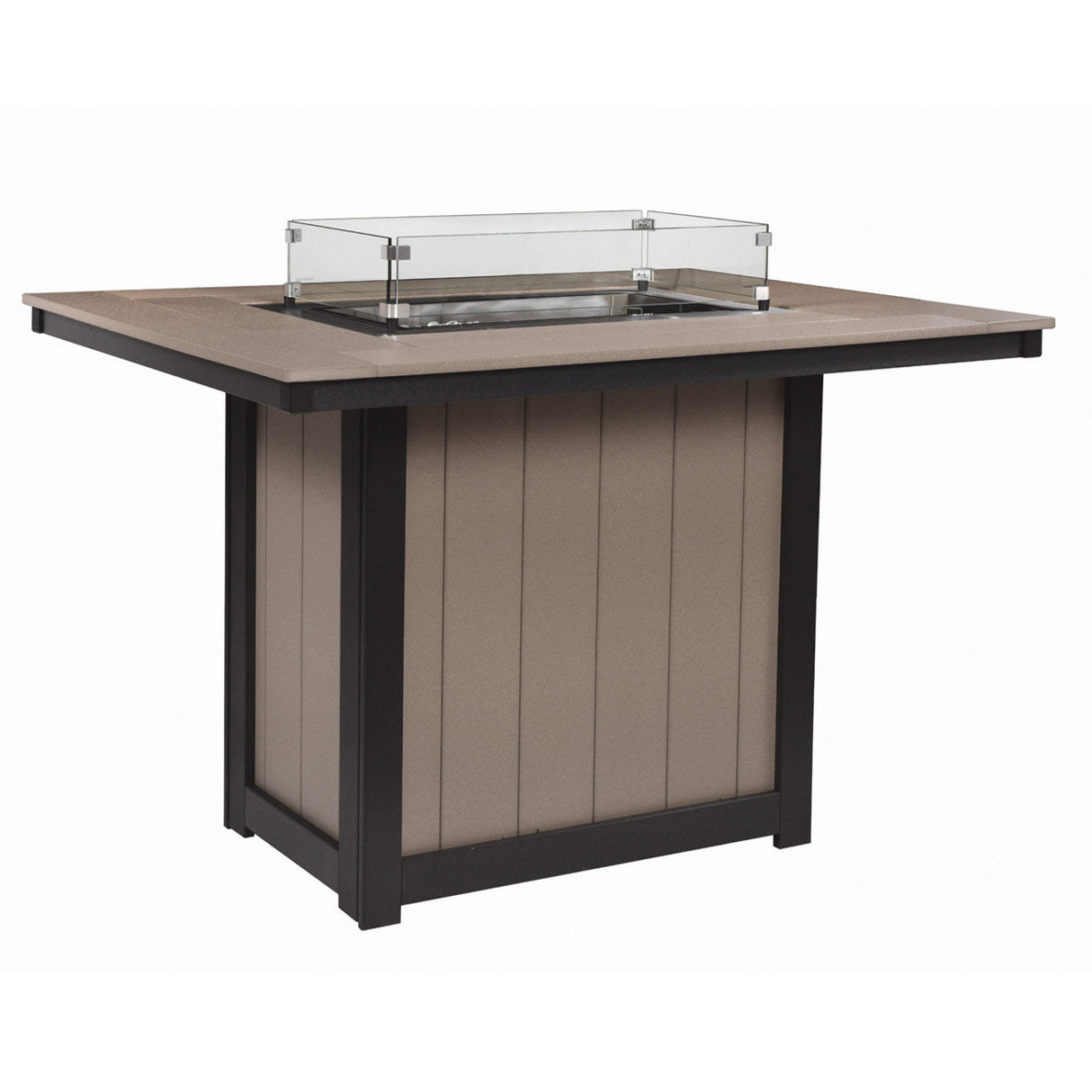 Berlin Gardens Donoma Standard Top 42" x 54" Rectangular Fire Table Bar - DRFT4254B 