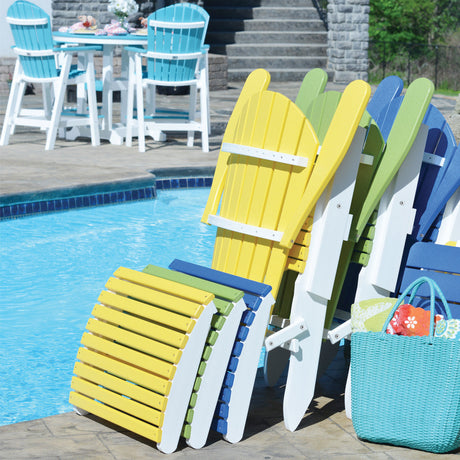 Berlin Gardens Folding Adirondack Footstool - PFAF2417 2