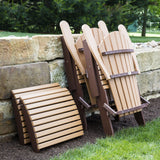 Berlin Gardens Folding Adirondack Footstool - PFAF2417 5