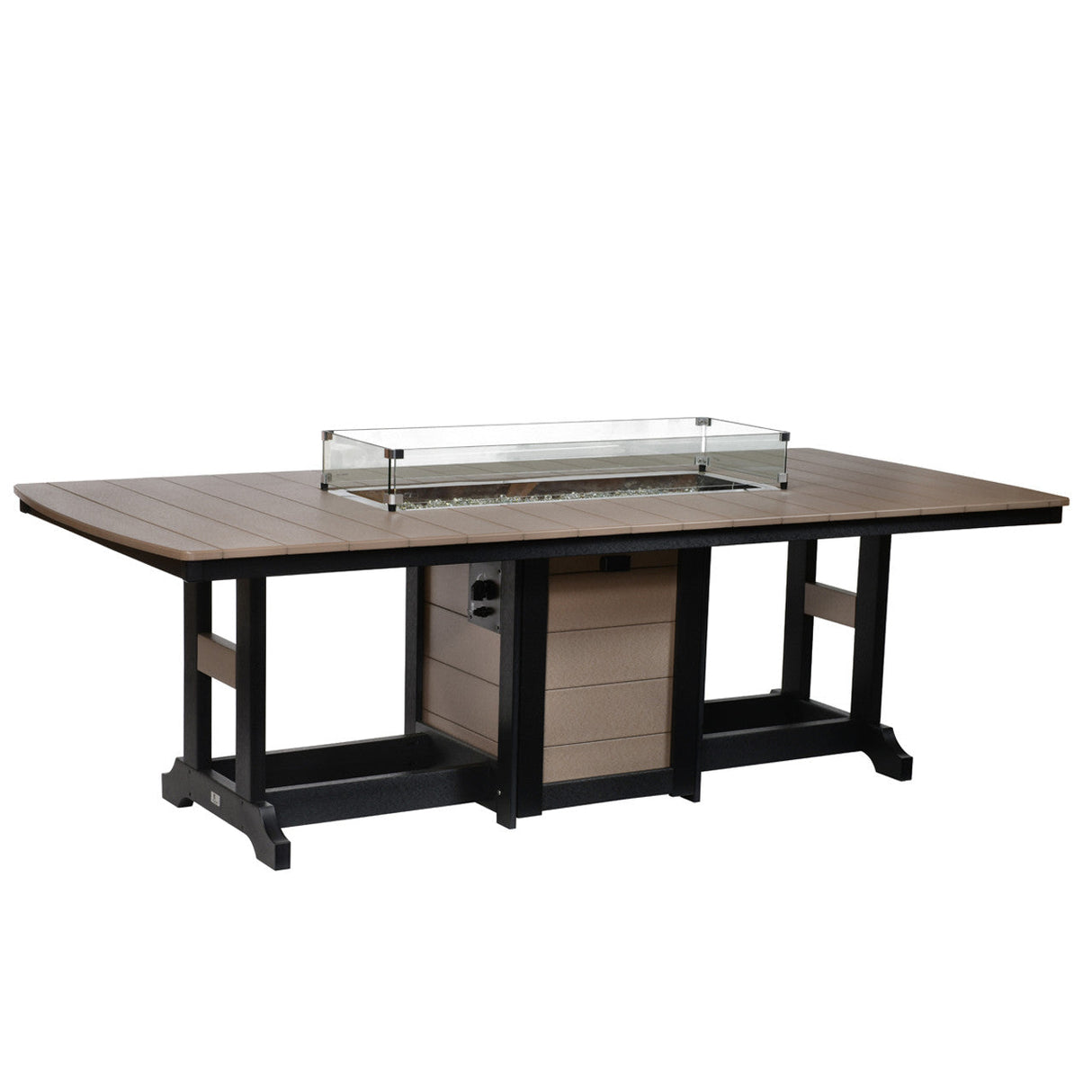 Berlin Gardens Garden Classic Standard Top 44" x 96" Rectangular Fire Counter Table - GCFT4496C 