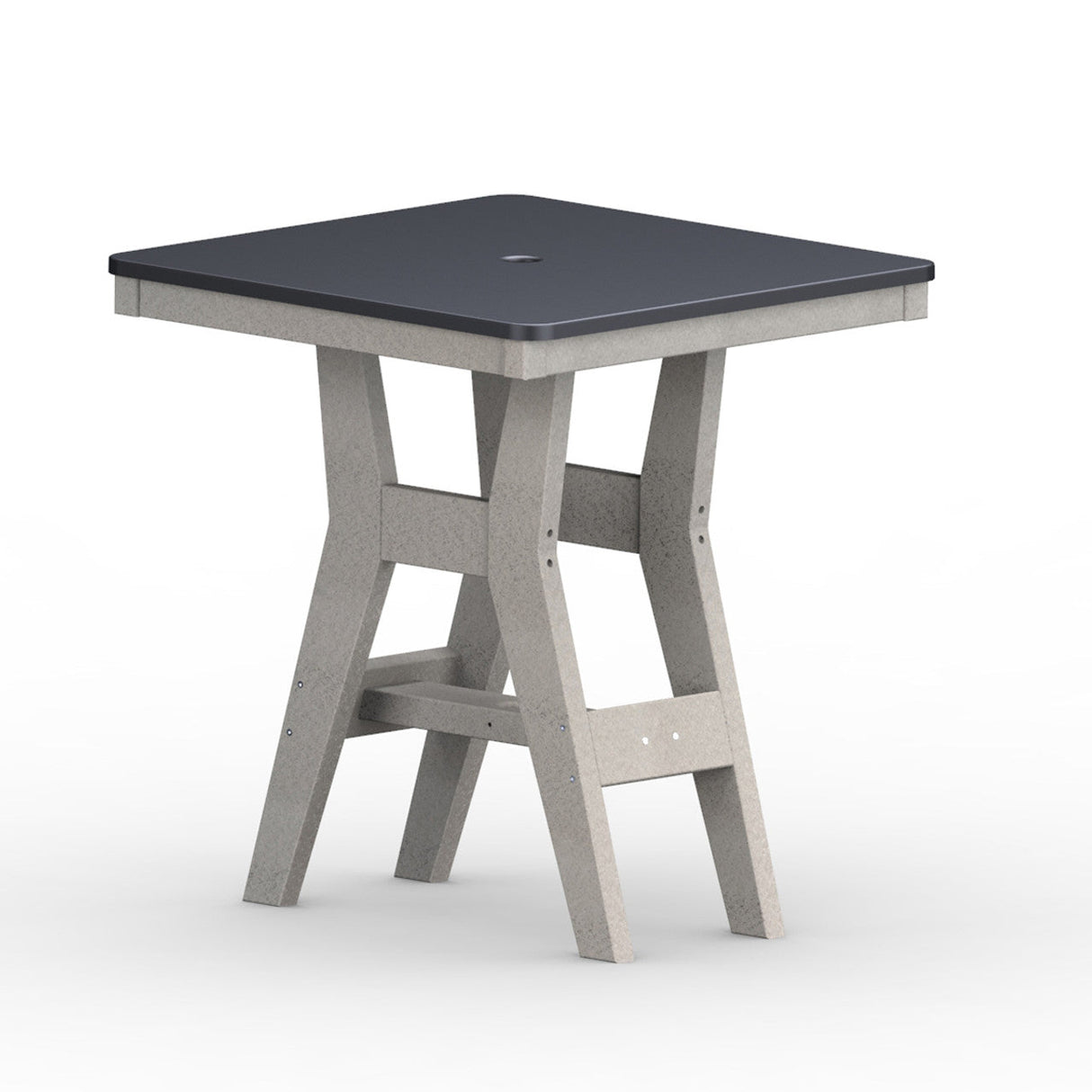 Berlin Gardens Harbor Bar Tables Hammered Top 28" Square Bar Table - HHFT0028B 