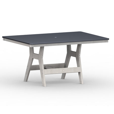 Berlin Gardens Harbor Bar Tables Hammered Top 33" x 66" Rectangular Bar Table - HHFT3366B 