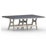 Berlin Gardens Harbor Bar Tables Hammered Top 44" x 96" Rectangular Bar Table - HHFT4496B 