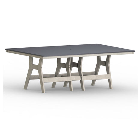 Berlin Gardens Harbor Bar Tables Hammered Top 44" x 96" Rectangular Bar Table - HHFT4496B 
