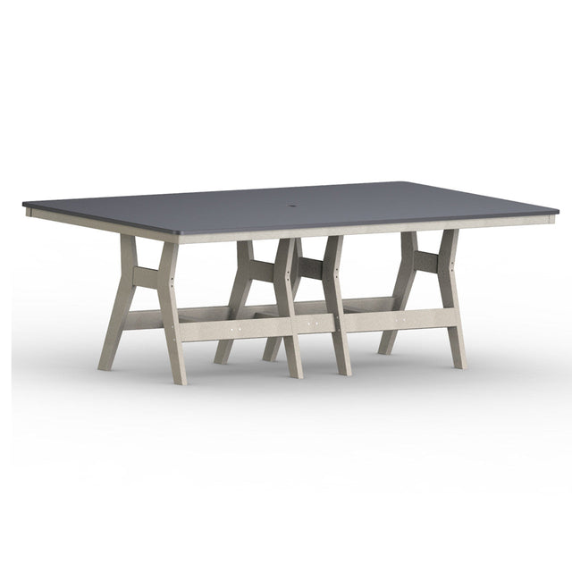 Berlin Gardens Harbor Bar Tables Hammered Top 44" x 96" Rectangular Bar Table - HHFT4496B 