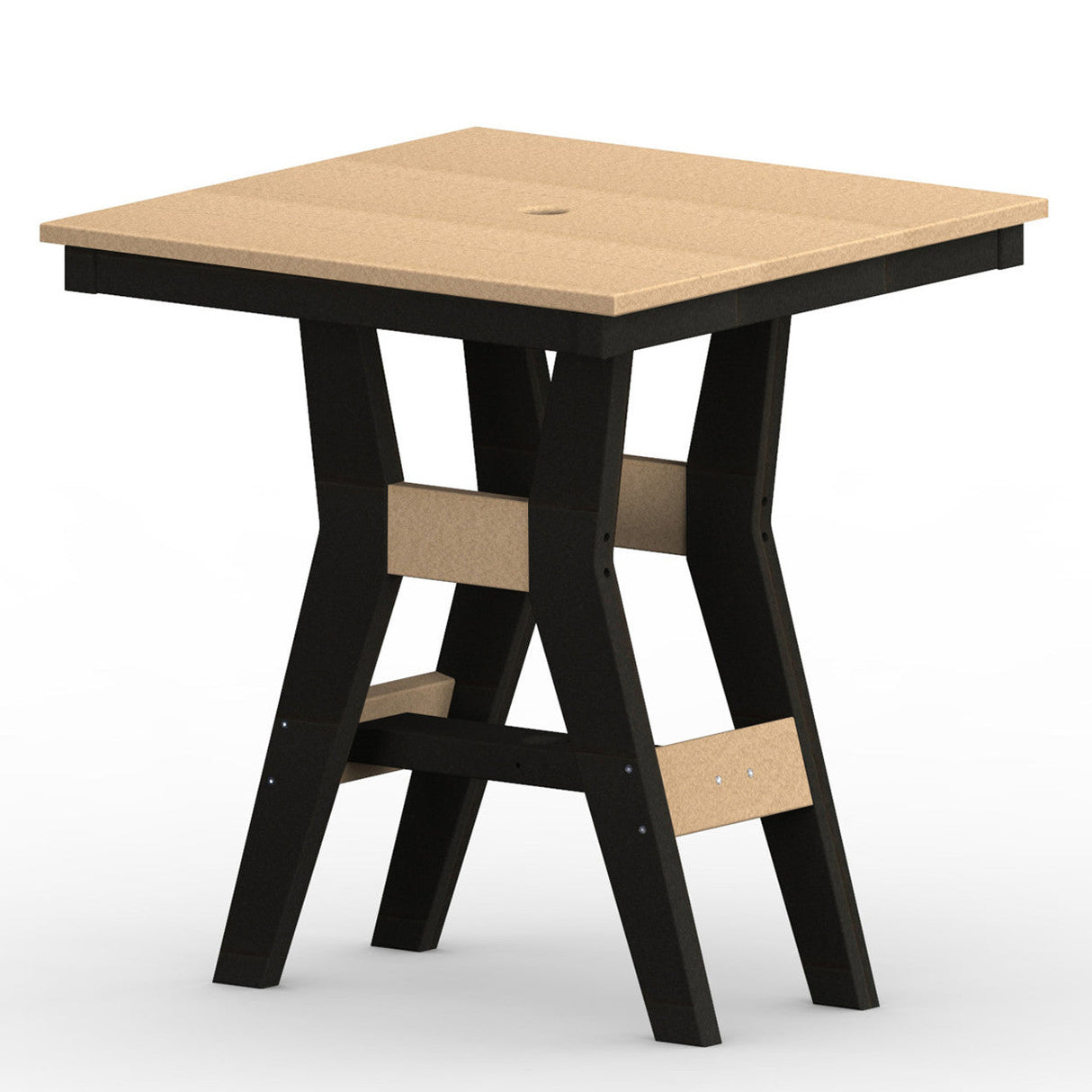 Berlin Gardens Harbor Bar Tables Standard Top 28" Square Bar Table - HST0028B 