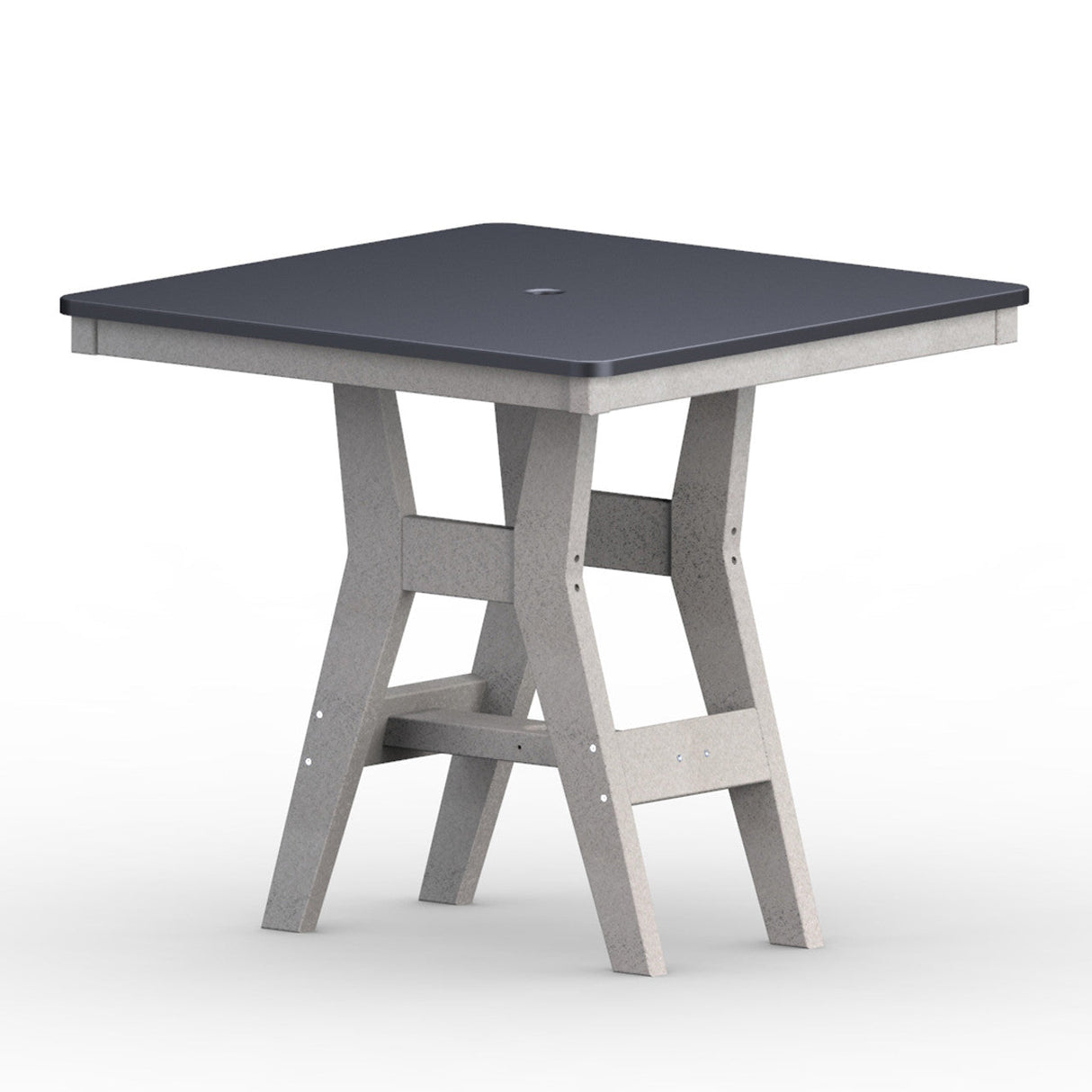 Berlin Gardens Harbor Dining Tables Hammered Top 33" Square Dining Table - HHFT0033D 
