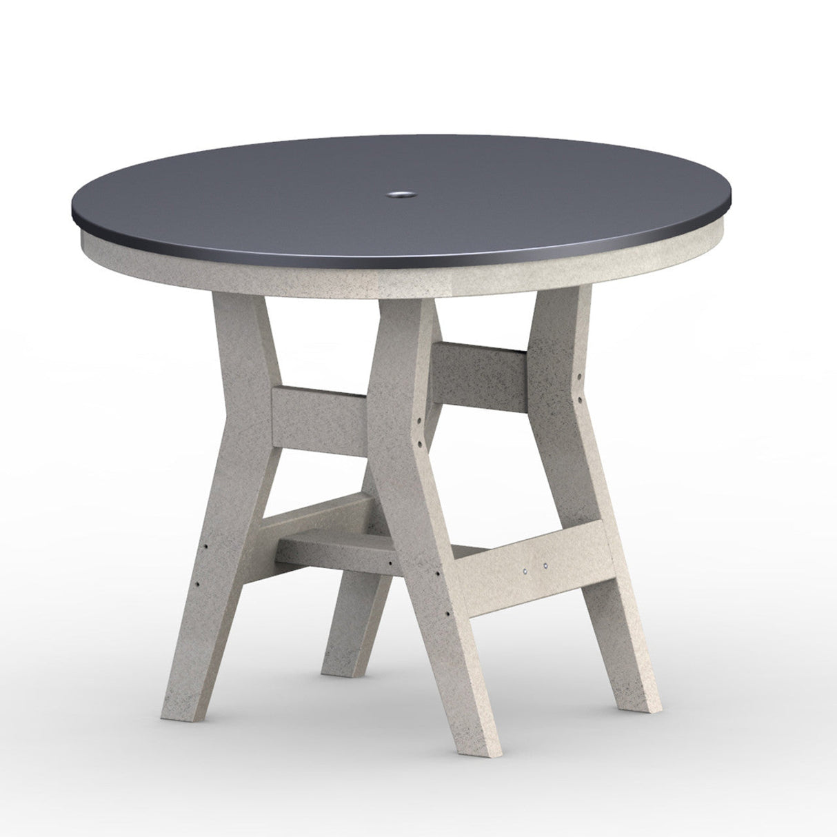 Berlin Gardens Harbor Dining Tables Hammered Top 38" Round Dining Table - HHFT0038D 