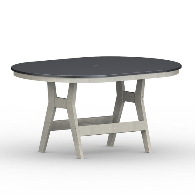 Berlin Gardens Harbor Dining Tables Hammered Top 44" x 64" Oblong Dining Table - HHFT4464D 