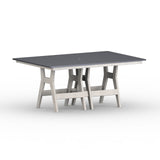 Berlin Gardens Harbor Dining Tables Hammered Top 44" x 72" Rectangular Dining Table - HHFT4472D 