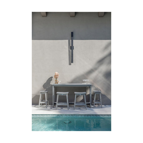 Berlin Gardens HDPE Counter Height Balcony Table with Hammered Top 2