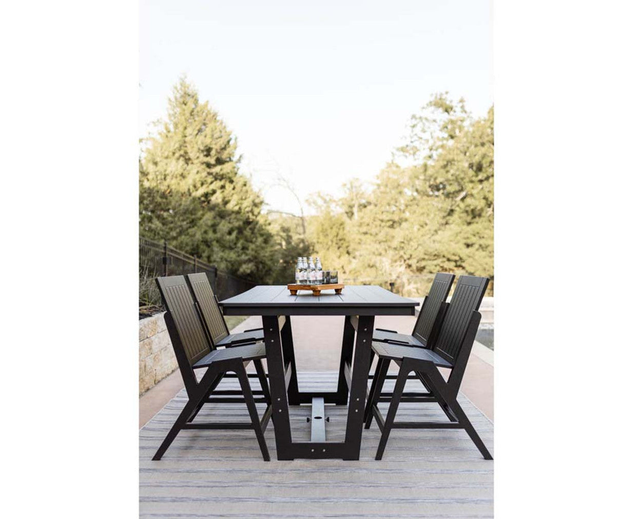 Berlin Gardens Hudson Bar Height 40" x 40" Square Table with Standard Top - HSMT0040B 