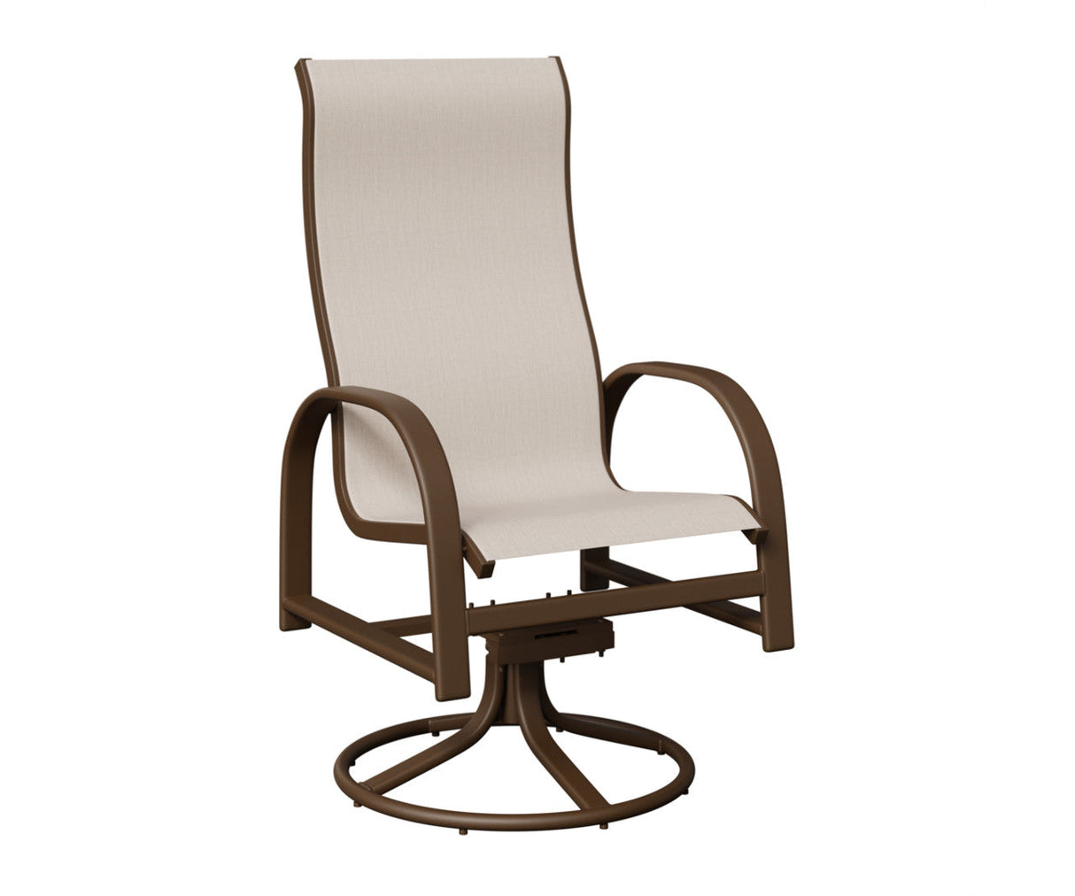 Berlin Gardens Murphy High Back Regular Sling Swivel Rocker Dining Chair - MSRDHS 