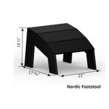 Berlin Gardens Nordic Adirondack Footstool - NAF1721 2
